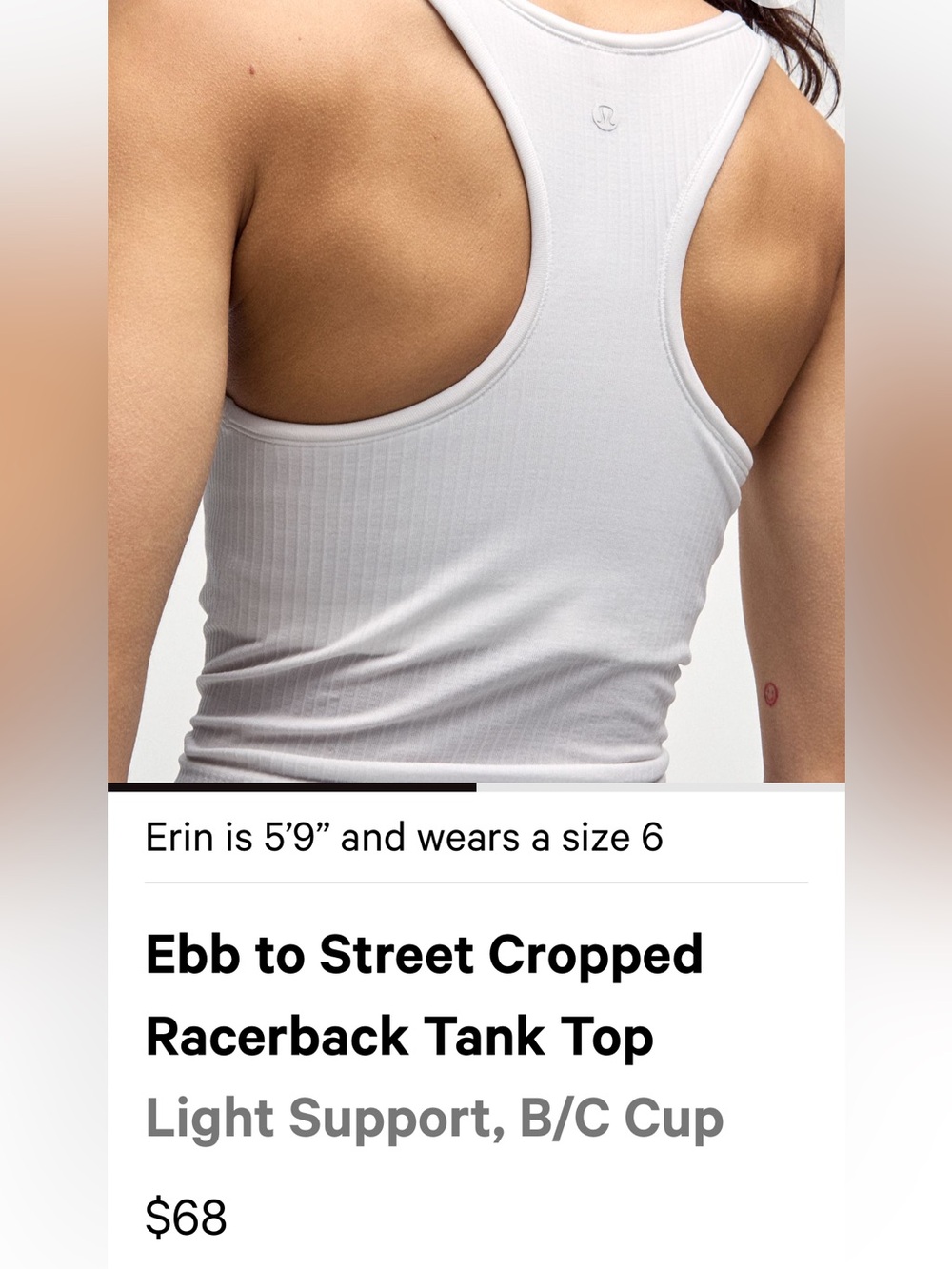 Ebb to Street Cropped Racerback Tank Top - Light green